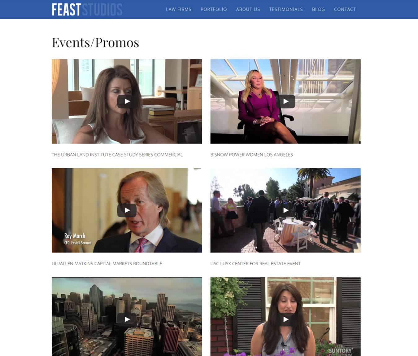 Feast Studios website