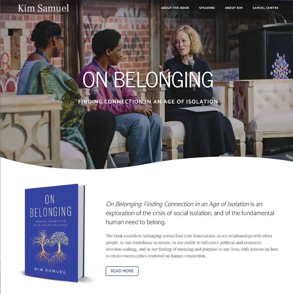 On Belonging book website